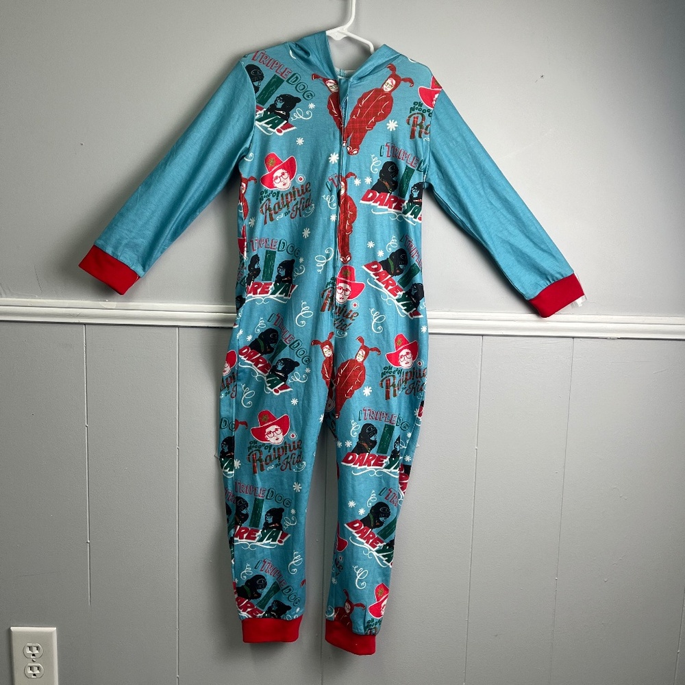 A Christmas Story Ralphie Kids Youth Onesie Size 6-7 Y